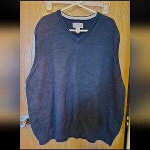 Duluth Trading Navy Blue Sweater VEST 3XL  Mens Pull Over